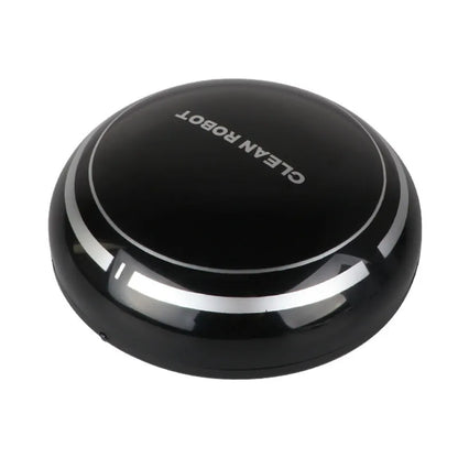 Mini desktop robot vacuum cleaner with 4 metre cord, flat nozzle, and dust box in white or black