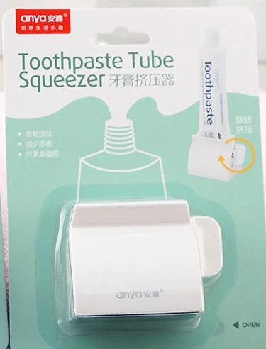 Versatile toothpaste dispenser made of durable ABS plastic for effortless product extrusion and bathroom organization