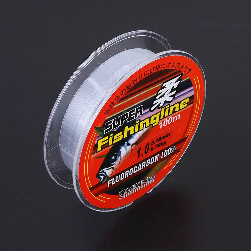 100m high horsepower transparent nylon fishing line for sea rod fishing