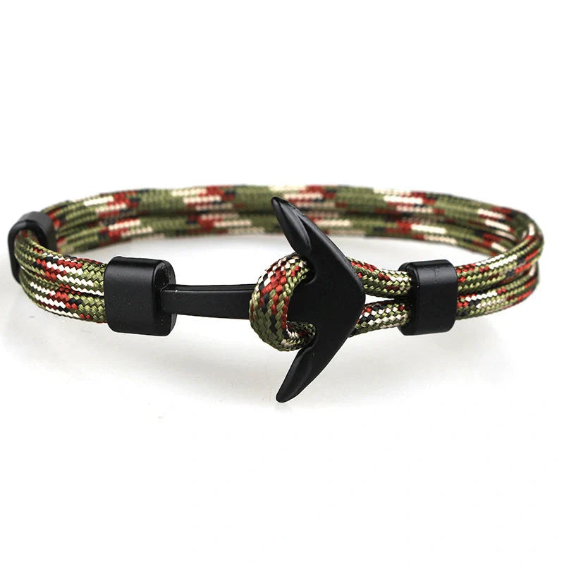 Unisex Pirate Anchor Bracelet with detailed nautical design, perfect for sea lovers and fashion enthusiasts.