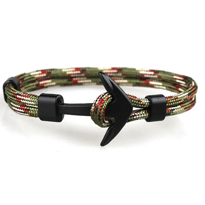 Unisex Pirate Anchor Bracelet with detailed nautical design, perfect for sea lovers and fashion enthusiasts.