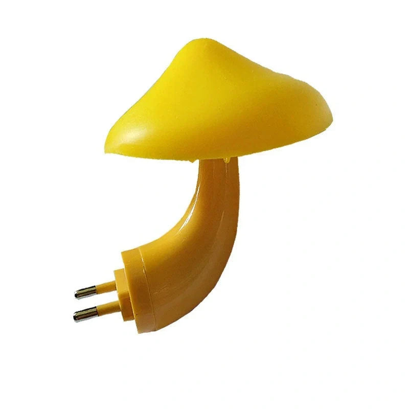 Mushroom-shaped LED night light with automatic sensor in various colors
