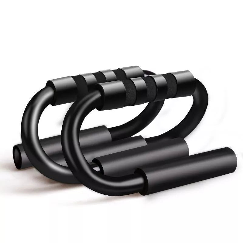 S-type Push-up Bracket in black for enhanced fitness training