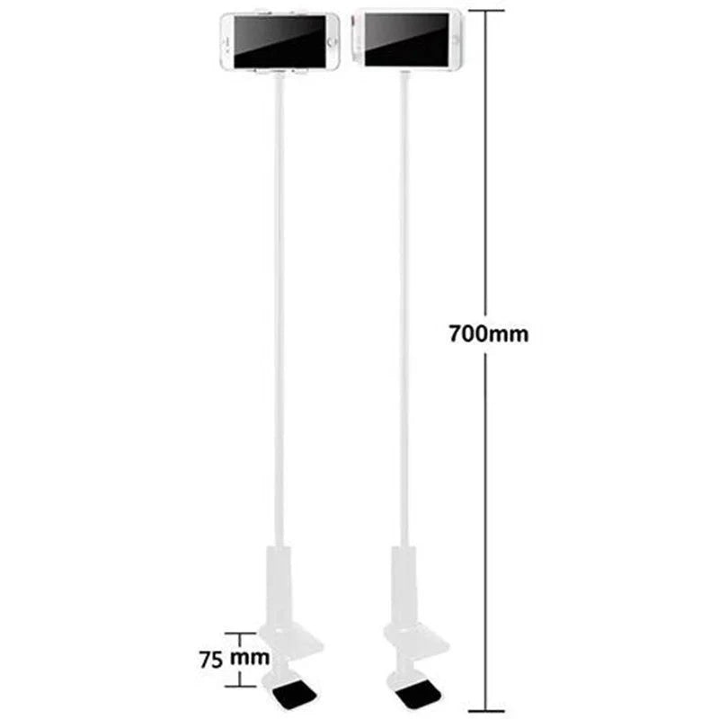 360-degree swivel mobile phone and tablet holder with flexible arm, made of durable magnalium material