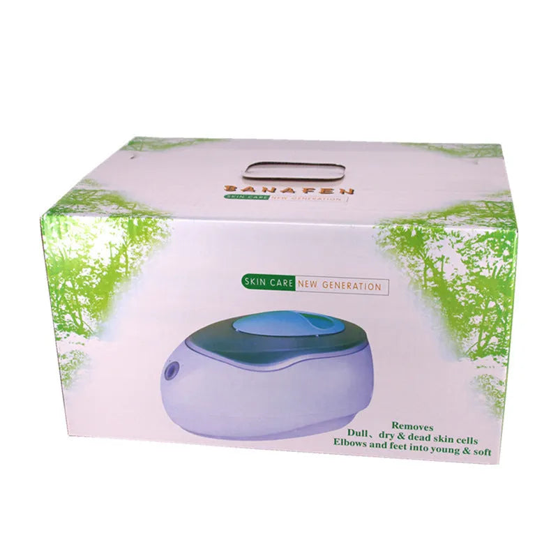White professional wax heating instrument with 3000ML capacity pot and dual voltage operation