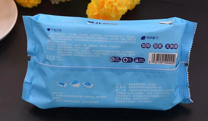 Pack of 80 thick super soft baby wipes with non-woven fabric, unfolded size 13cm by 20cm