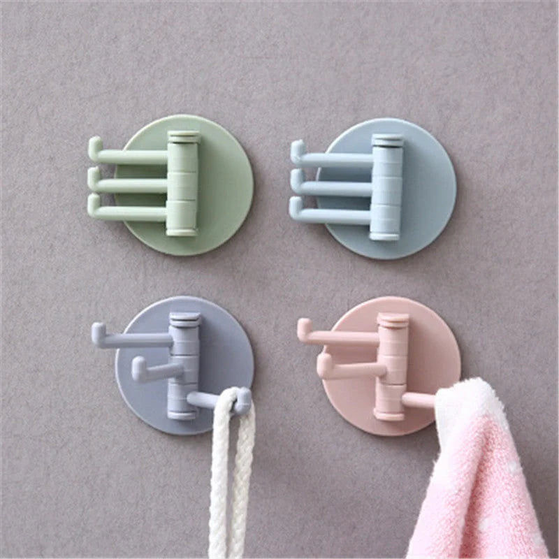 ABS Creative Hook nail-free door hooks in various colors for kitchen and bathroom organization