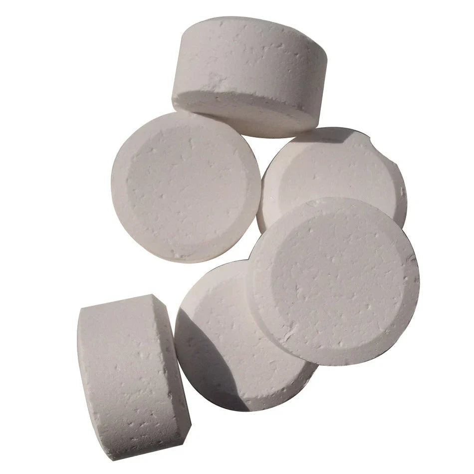 Premium effervescent pool purifier tablets that enhance water clarity and prevent algae growth in swimming pools