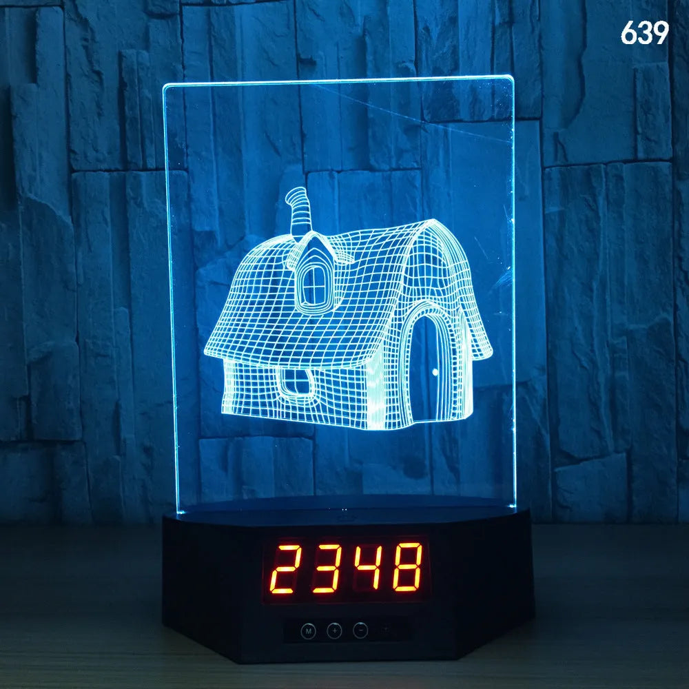 Glowing 3D dolphin LED night light on a table with remote control