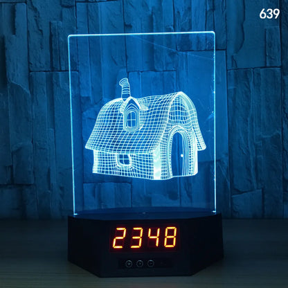 Glowing 3D dolphin LED night light on a table with remote control