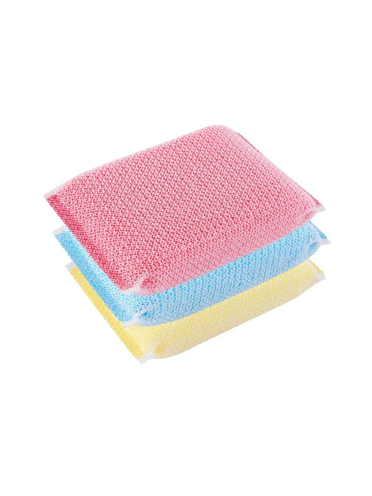 Thickened sponge dish brush with polypropylene filaments for kitchen cleaning