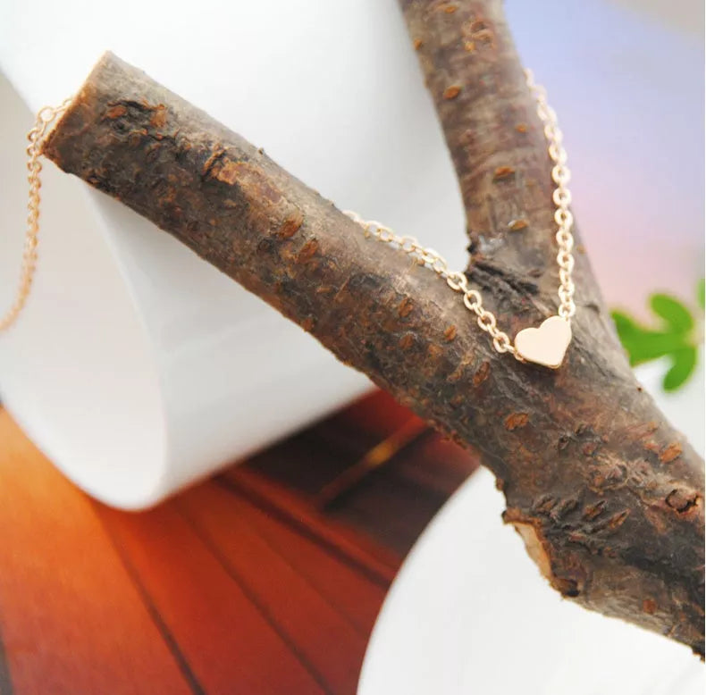 Heart & Soul Choker Necklace in gold and silver with adjustable length