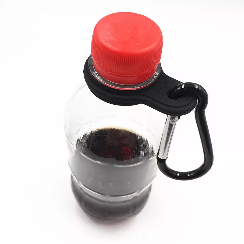 Eco-friendly silicone water bottle hanging buckle for outdoor and travel use