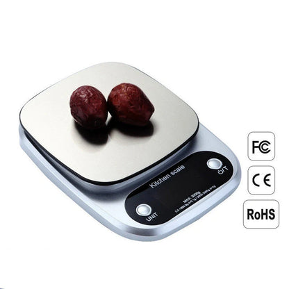 Precision kitchen scale with dual weighing modes for accurate cooking and baking