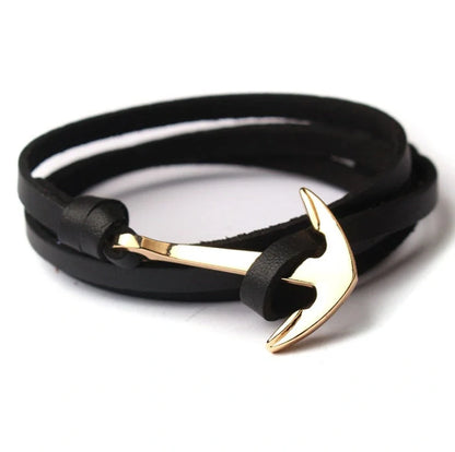 Unisex Pirate Anchor Bracelet with detailed nautical design, perfect for sea lovers and fashion enthusiasts.