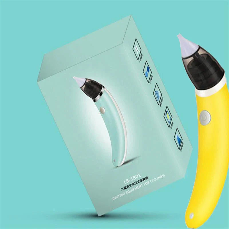 Electric Nasal Aspirator with Adjustable Suction Power and Soft Silicone Tips for Gentle Nasal Clearing in Babies