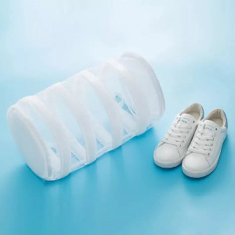 Machine Wash Shoes Magic Protective Mesh Bag in various colors for safe shoe cleaning