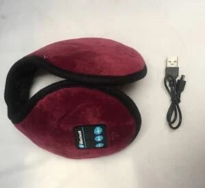 Bluetooth earmuffs with cotton blend material, built-in microphone, and intuitive controls for hands-free calling and music streaming