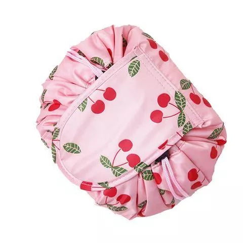 Animal Print Large Capacity Drawstring Cosmetic Storage Bag with waterproof oxford cloth