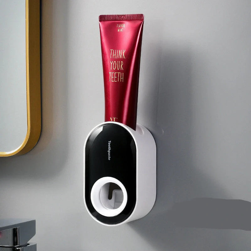 Automatic Wall-mounted Toothpaste Squeezer in multiple colors, easy nail-free installation