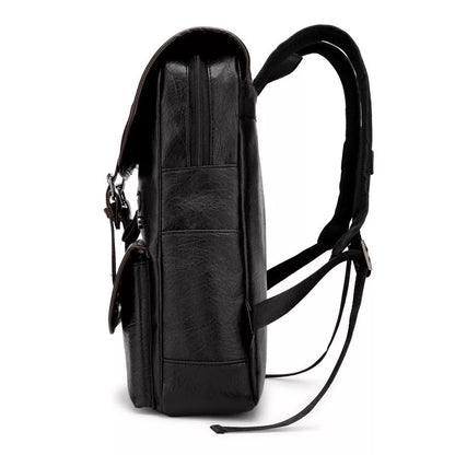 Waterproof PU backpack for students with telescopic handle and 20L capacity