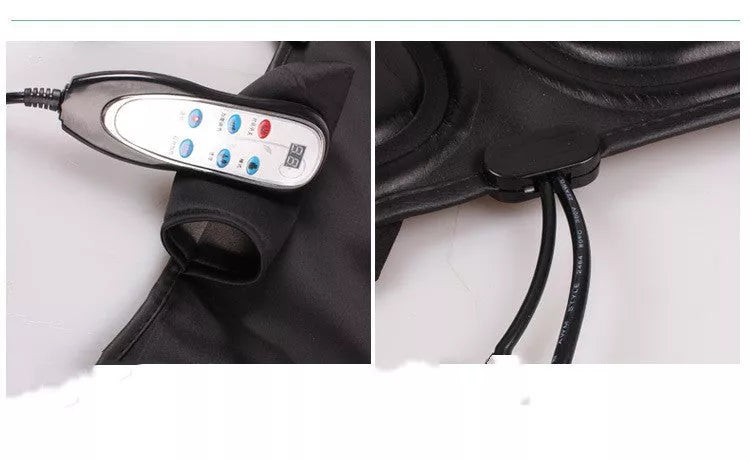 Adjustable car massager with heating function for cervical spine, neck, and waist relief