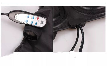 Adjustable car massager with heating function for cervical spine, neck, and waist relief