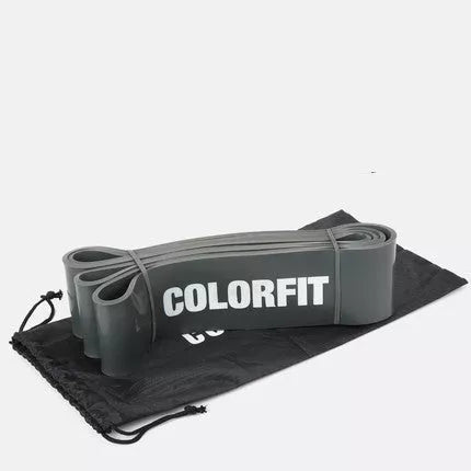 Elastic resistance band for full-body workouts, available in multiple resistance levels