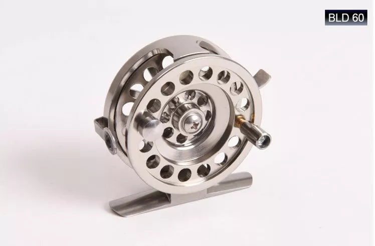 Front Round Rock Rod Wheel - Lightweight aluminum fishing reel with brake handle