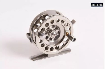 Front Round Rock Rod Wheel - Lightweight aluminum fishing reel with brake handle