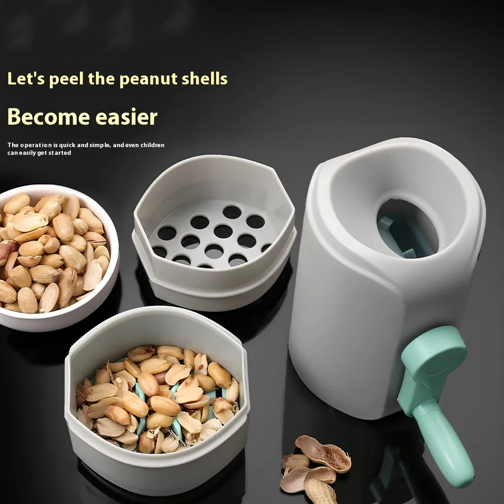 Automatic peanut sheller appliance with ABS plastic housing and compact 15cm design