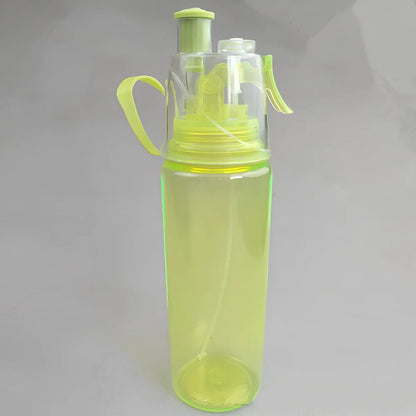 600ml sports mist spray bottle in multiple colours with continuous spray function for outdoor activities