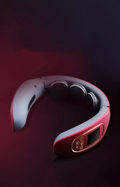 Intelligent Neck Cervical Massager with remote control and USB charging