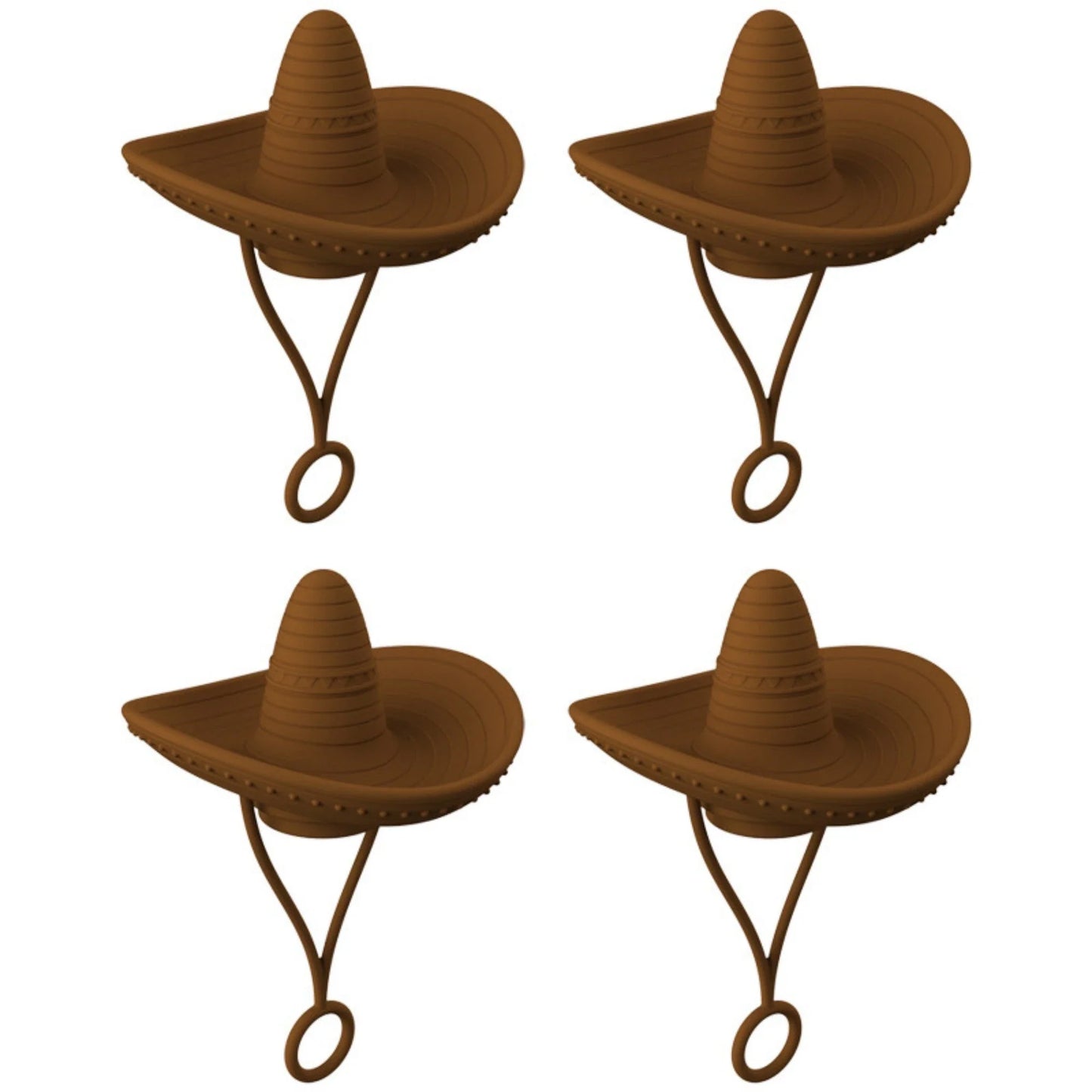 Stylish Cowboy Hat Straw Covers - Reusable drink toppers made from premium silicone for outdoor fun and fresh beverages