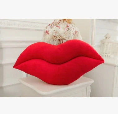 Adorable Big Lips Plush Pillow for kids, perfect for cuddles and decor
