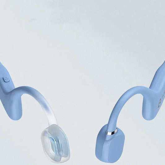 Bone conduction Bluetooth headset in hanging neck design for sports running, available in multiple colours