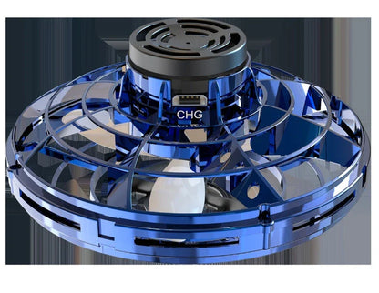 Interactive Gyro Fidget Spinner with RGB Lights - Compact, Durable Toy for Stress Relief and Fun