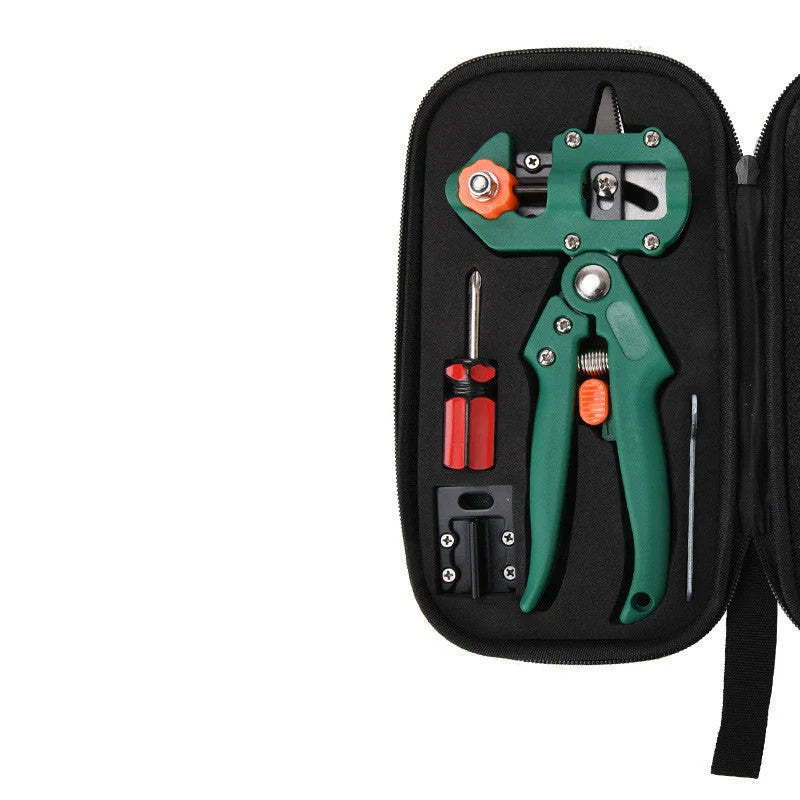 Grafting pruning shears for fruit tree seedlings with precision blade