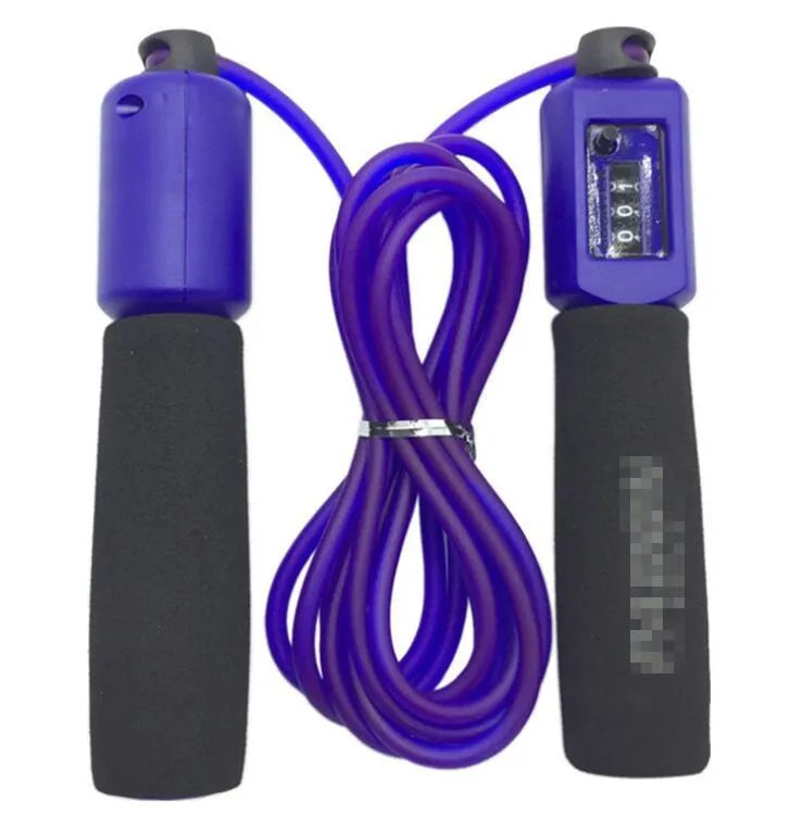 Adjustable 3 metre skipping rope with sponge handles in multiple colour options