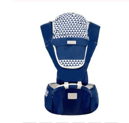 Baby sling waist seat carrier showing 15mm cushion and 25mm waist pad with anti-sliding design
