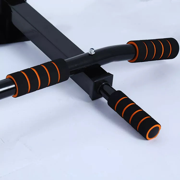 Indoor pull-up bar with high carbon steel frame and black sponge covers