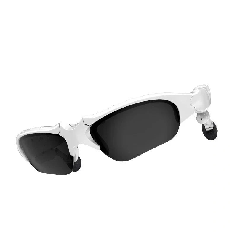 Bluetooth 5.0 smart sunglasses with wireless headphones and high-definition polarized lenses
