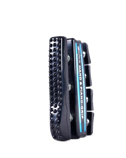 Durable ABS hand grip trainer for finger strength and rehabilitation, available in black and red