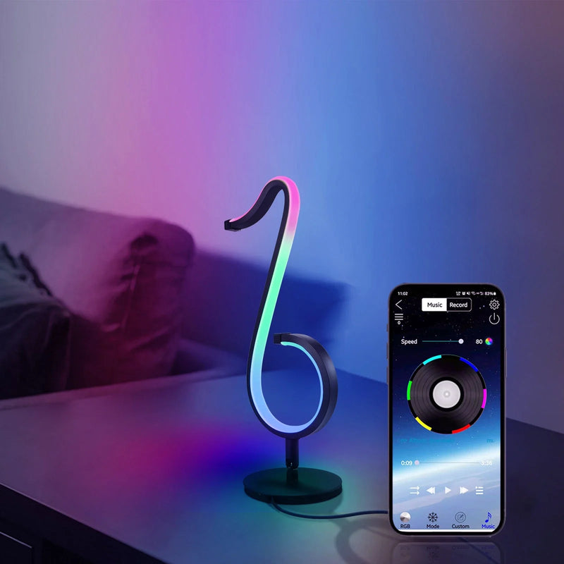 Hhomeenjoy Immersive RGB Atmosphere Lighting - Rotational Smart Home Decor Lamp