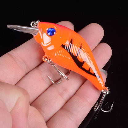 Plastic Bionic Fake Fishing Bait with reinforced hooks for durable fishing