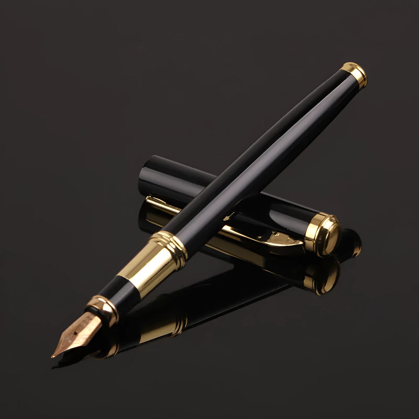 Metal ballpoint pen with 0.5mm tip in red and black colour options