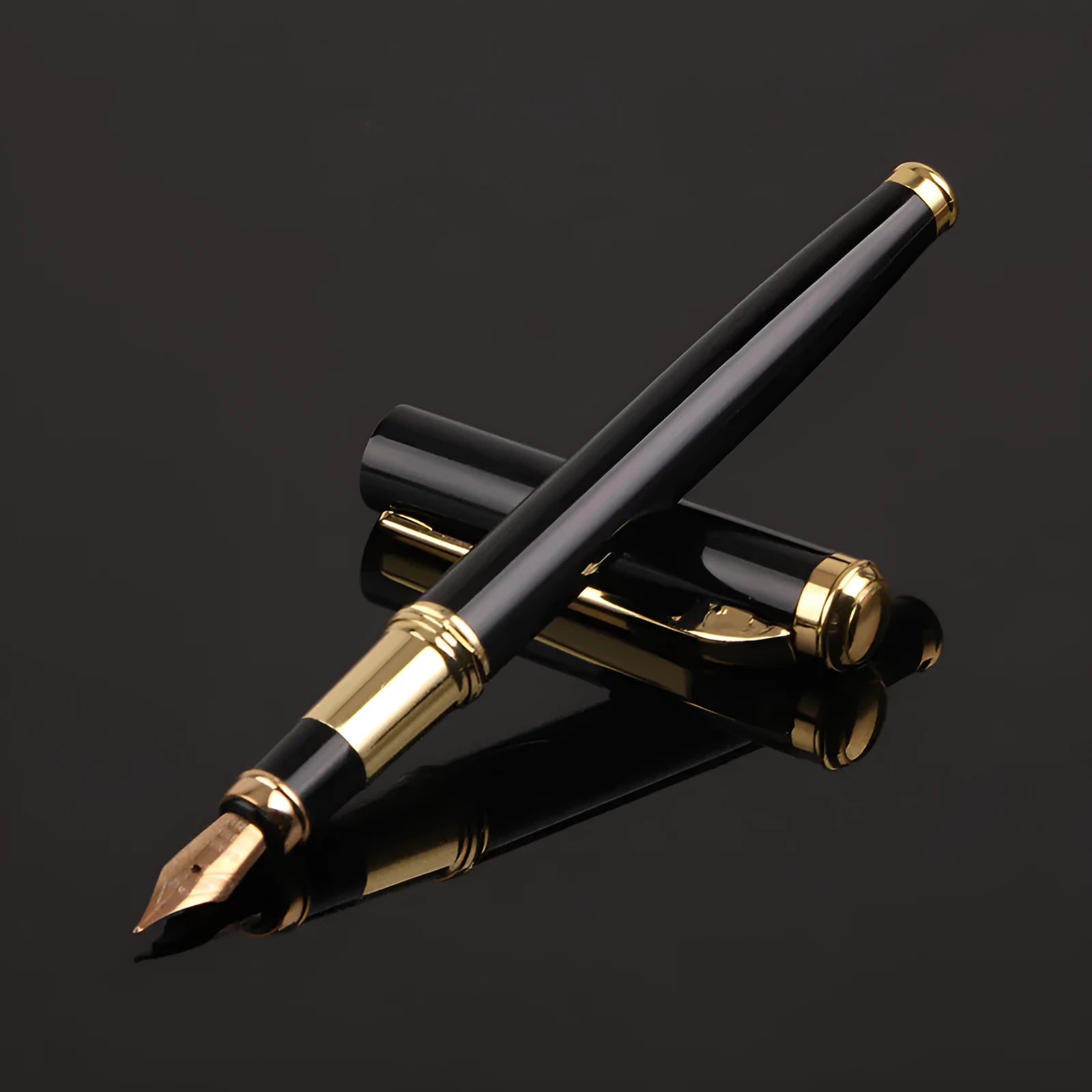 Metal ballpoint pen with 0.5mm tip in red and black colour options