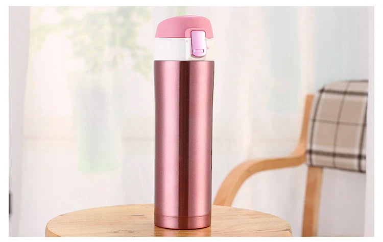 304 stainless steel outdoor drinking cup in Black, Pink, Gold, or White