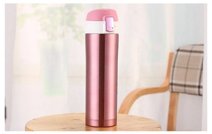 304 stainless steel outdoor drinking cup in Black, Pink, Gold, or White