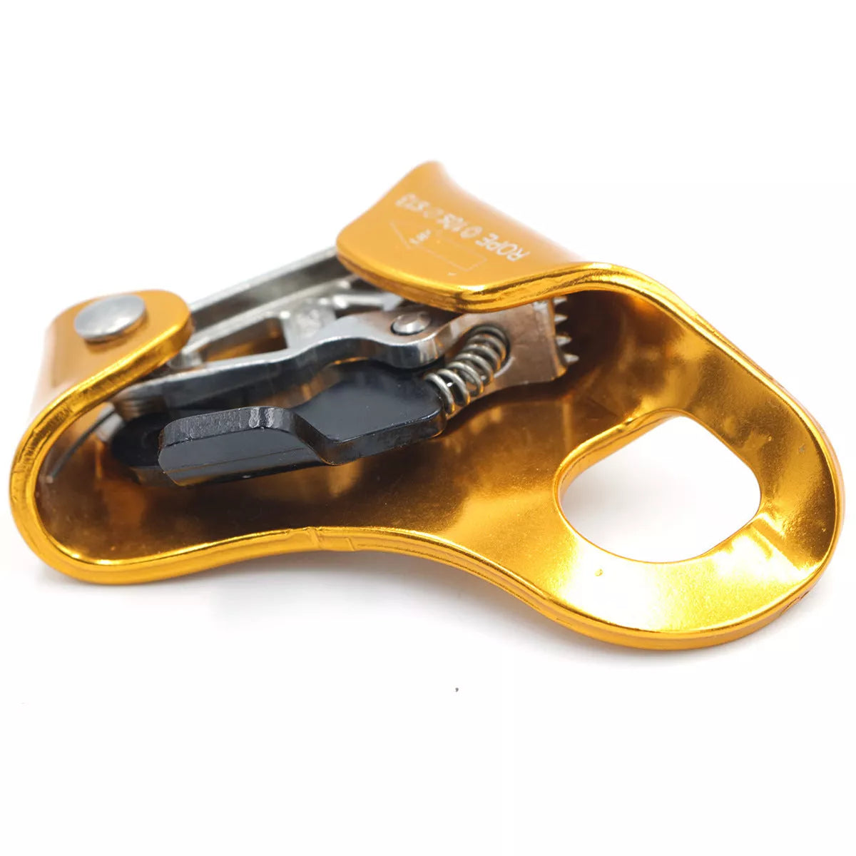 Pre-abdominal ascender for outdoor climbing and rescue, 7075 aluminum alloy, 150kg load capacity